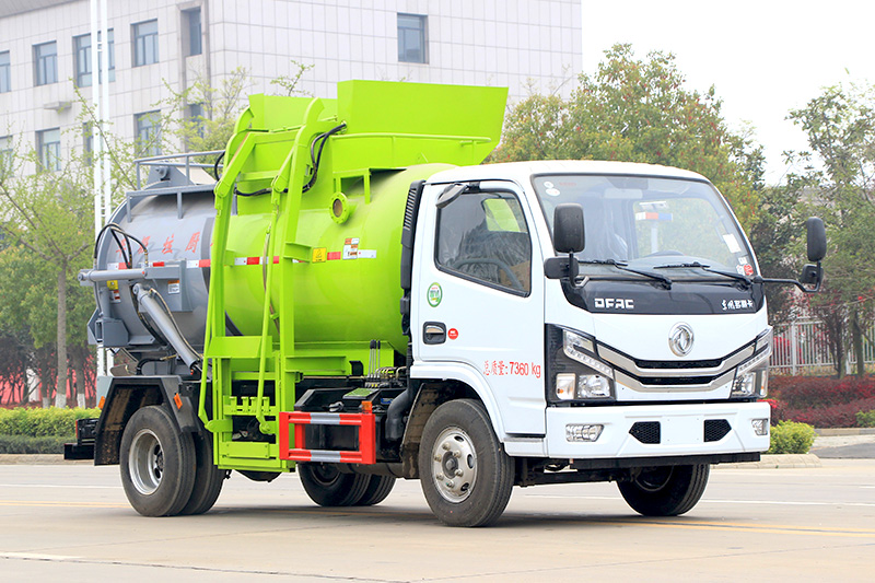 東風(fēng)小多利卡餐廚垃圾車 4.5方-圓罐