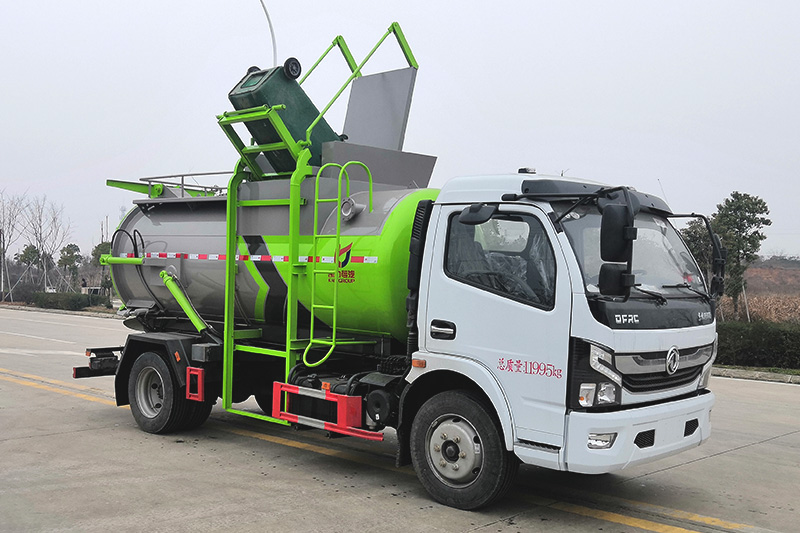 東風(fēng)大福瑞卡餐廚垃圾車 8方-圓罐