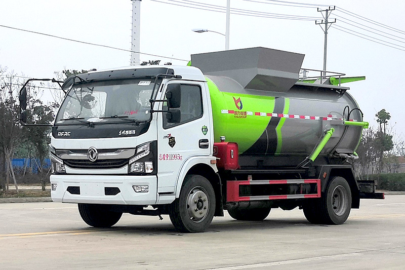 東風(fēng)大福瑞卡餐廚垃圾車 8方-圓罐