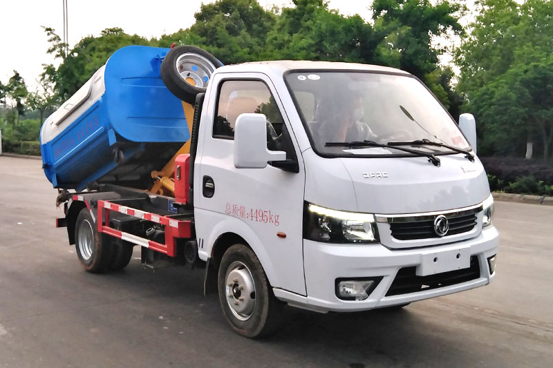 東風(fēng)途逸勾臂垃圾車 3方生活垃圾箱