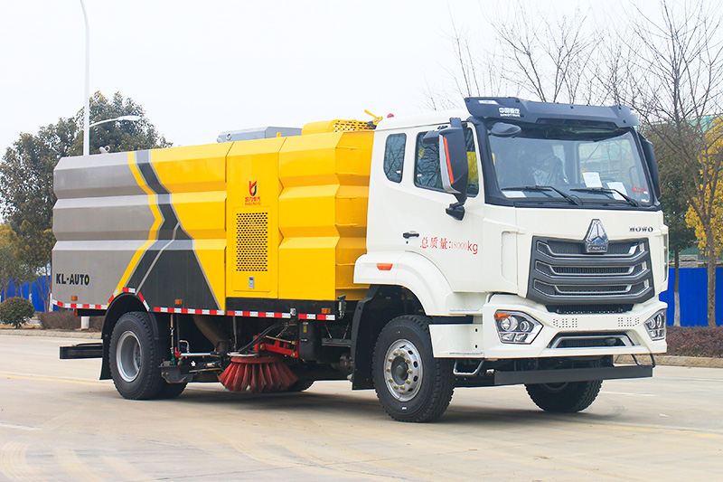 重汽豪沃NX洗掃車  7垃圾箱  9方清水箱